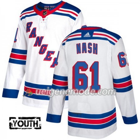 Kinder Eishockey New York Rangers Trikot Rick Nash 61 Adidas 2017-2018 Weiß Authentic